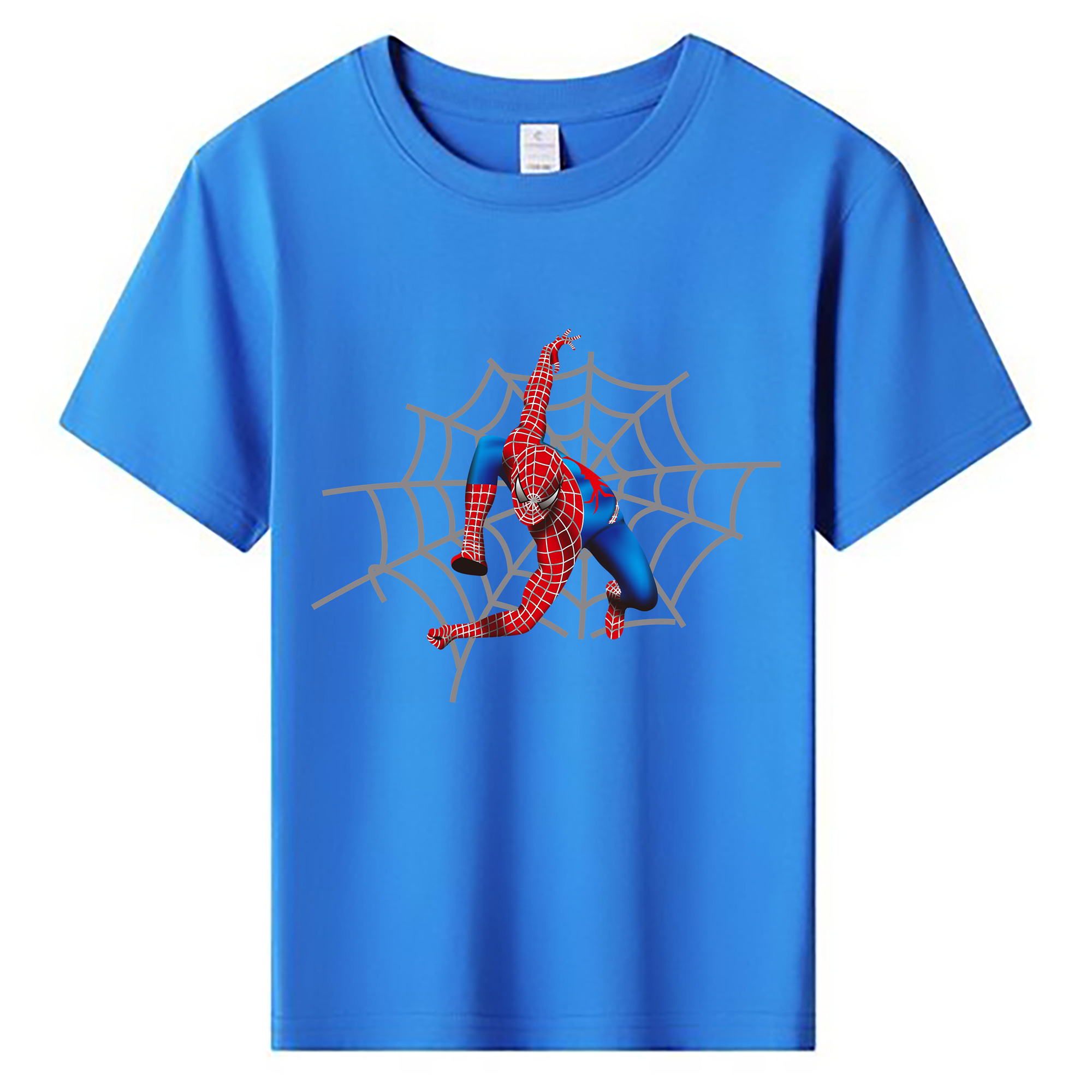 （画像用） Spider Man スパイダーマン 綿100％キッズTシャツ（フロントプリント）